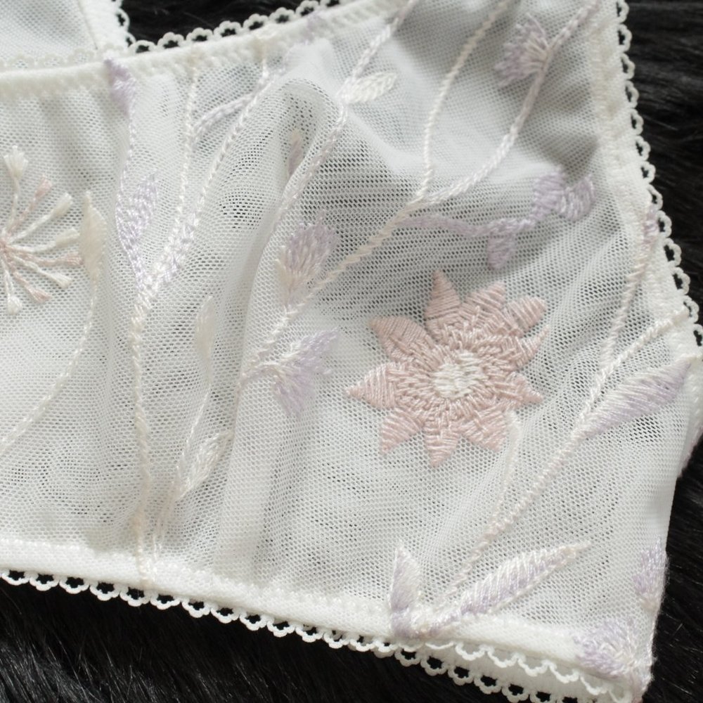 Free People So Into You Embroidered Bra White S - Picture 4 of 7